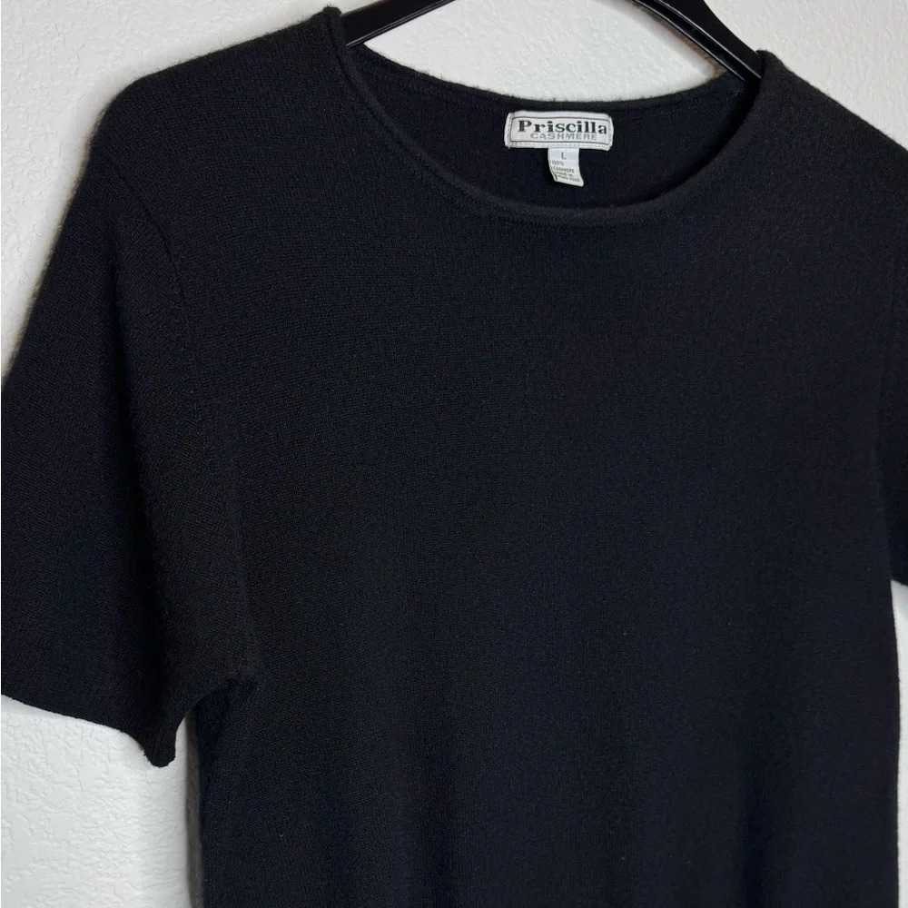 Priscilla Cashmere Basic Round Neck Cashmere Swea… - image 2